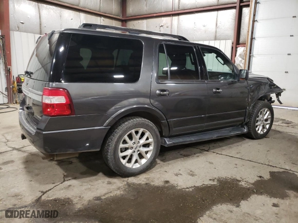 2017 Ford Expedition Limited with VIN 1FMJU2AT7HEA69811, listed as a Copart auction lot 46003495 with 160,597 mi miles and Salvage Title. Bid and sale history available at carsss.com. Image 3.