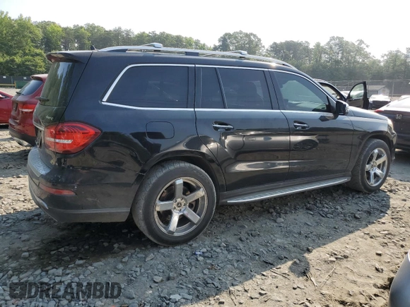 2017 Mercedes-Benz GLS 450 with VIN 4JGDF6EE2HA827538, listed as a Copart auction lot 60514085 with 138,821 mi miles and Clean title. Bid and sale history available at DreamBid. Image 3.