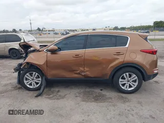 2018 Kia Sportage LX with VIN KNDPM3AC9J7481047, listed as a IAAI auction lot 41636184 with 160,385 mi miles. Bid and sale history available at carsss.com. Image 14.