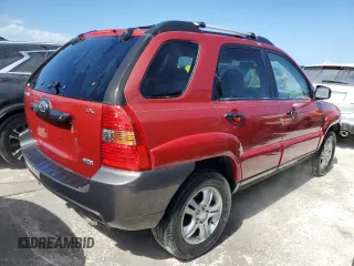 2005 Kia Sportage LX with VIN KNDJF723057131284, listed as a Copart auction lot 74563624 with Not Provided miles and Non Repairable. Bid and sale history available at carsss.com. Image 3.