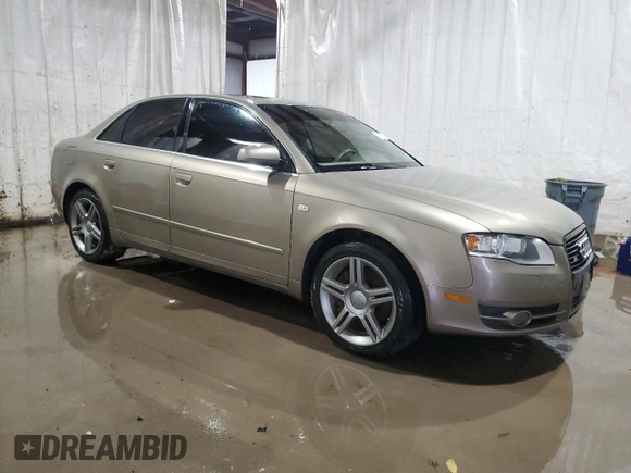 2006 Audi A4 2.0T with VIN WAUDF98E46A176649, listed as a Copart auction lot 73109264 with 0 mi miles and Salvage Title. Bid and sale history available at carsss.com. Image 4.
