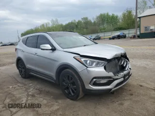 2017 Hyundai Santa Fe Ultimate with VIN 5XYZW4LA0HG415441, listed as a Copart auction lot 54498545 with 126,582 mi miles and Salvage title. Bid and sale history available at DreamBid. Image 4.