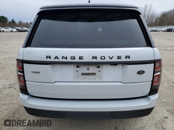 2019 Land Rover Range Rover HSE with VIN SALGS2SV5KA554850, listed as a Copart auction lot 49958105 with 42,447 mi miles and Salvage Title. Bid and sale history available at DreamBid. Image 6.
