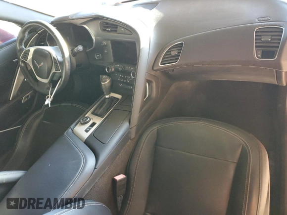 2015 Chevrolet Corvette Z51 1LT with VIN 1G1YH2D73F5100421, listed as a Copart auction lot 41861925 with 0 mi miles and Salvage Title. Bid and sale history available at carsss.com. Image 8.