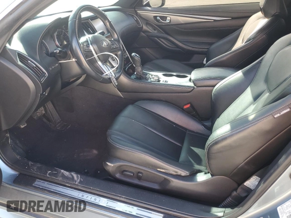2017 Infiniti Q60 Premium with VIN JN1CV7EL2HM320597, listed as a Copart auction lot 46735795 with 66,465 mi miles and Salvage title. Bid and sale history available at DreamBid. Image 7.