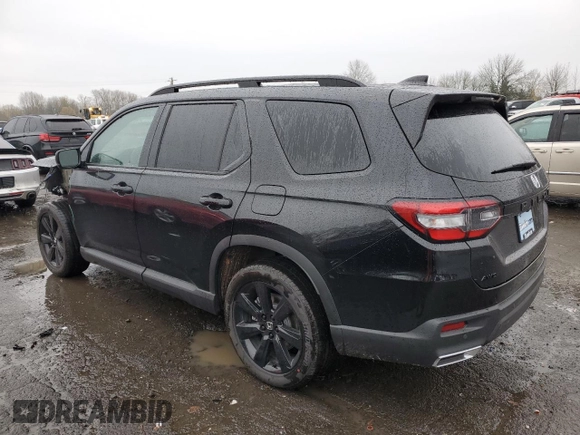 2025 Honda Pilot Black Edition with VIN 5FNYG1H93SB065923, listed as a Copart auction lot 84661244 with 205 mi miles and Salvage Title. Bid and sale history available at carsss.com. Image 2.