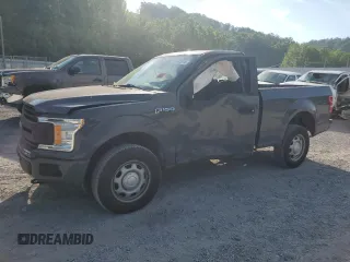 2018 Ford F-150 XL with VIN 1FTMF1EB6JFC99427, listed as a Copart auction lot 59762874 with 44,549 mi miles and Salvage Title. Bid and sale history available at carsss.com. Image 1.