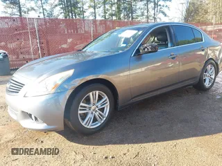 2011 Infiniti G25 Sedan Journey with VIN JN1DV6AP4BM601606, listed as a IAAI auction lot 41741371 with 163,388 mi miles. Bid and sale history available at carsss.com. Image 2.