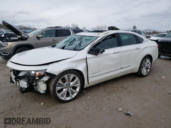 2017 Chevrolet Impala Premier with VIN 2G1145S37H9193027, listed as a Copart auction lot 45701755 with 110,566 mi miles and Salvage Title. Bid and sale history available at DreamBid. Image 1.