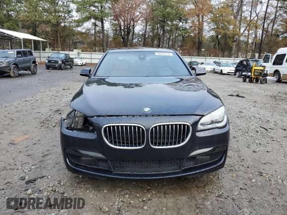 2014 BMW 7 Series 740Li with VIN WBAYE4C56ED138285, listed as a Copart auction lot 84256374 with 88,258 mi miles and Salvage Title. Bid and sale history available at carsss.com. Image 5.