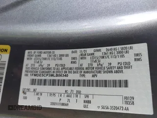 2021 Ford Bronco z VIN 1FMDE5CP3MLB06340, wystawiony jako IAAI lot #41681167 z przebiegiem 28 520 mil mil oraz . Historia ofert i sprzedaży dostępna na DreamBid. Obrazek 9.