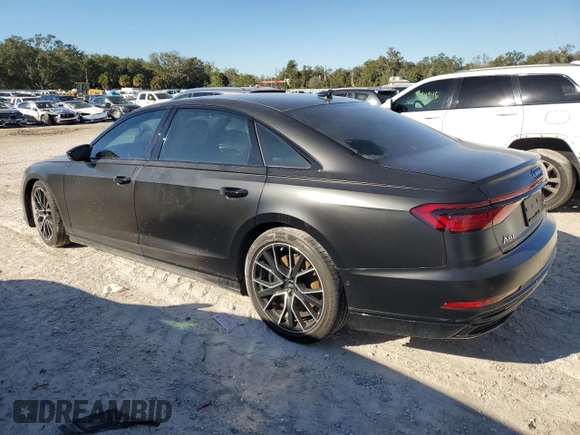 2020 Audi A8 L with VIN WAU8EAF84LN014527, listed as a Copart auction lot 84601094 with 34,620 mi miles and Salvage Title. Bid and sale history available at carsss.com. Image 2.