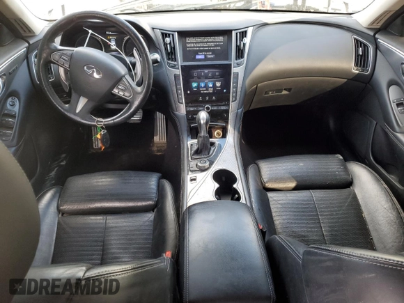 2016 Infiniti Q50 Red Sport 400 with VIN JN1FV7AR8GM451720, listed as a Copart auction lot 50495645 with 122,158 mi miles and Clean Title. Bid and sale history available at DreamBid. Image 8.