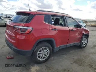 2017 Jeep Compass Sport с VIN 3C4NJCAB6HT659753, выставлен на аукционе Copart как лот 56178755 с пробегом 81 619 миль миль и Списание • Salvage title. История ставок и продаж доступна на DreamBid. Изображение 3.
