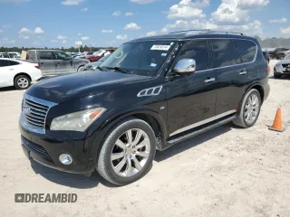 2014 Infiniti QX80 with VIN JN8AZ2NF4E9553583, listed as a Copart auction lot 72025314 with 208,895 mi miles and Clean Title. Bid and sale history available at carsss.com. Image 1.