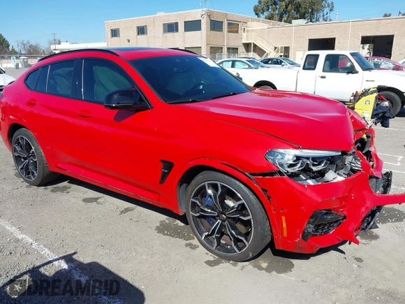 2021 BMW X4 M with VIN 5YMUJ0C08M9H70033, listed as a IAAI auction lot 41671276 with 18,151 mi miles. Bid and sale history available at carsss.com. Image 1.