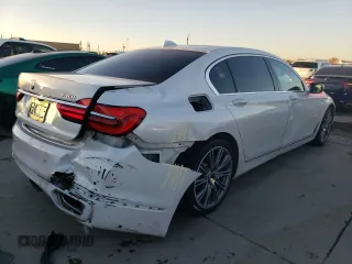 2018 BMW 7 Series 740i with VIN WBA7E2C51JG741931, listed as a Copart auction lot 76929173 with 63,169 mi miles. Bid and sale history available at carsss.com. Image 3.