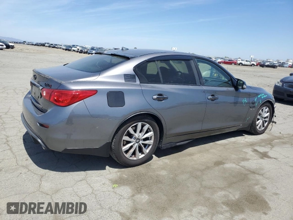 2014 Infiniti Q50 Hybrid Premium with VIN JN1AV7AP5EM690504, listed as a Copart auction lot 55511065 with 79,307 mi miles and Salvage title. Bid and sale history available at DreamBid. Image 3.