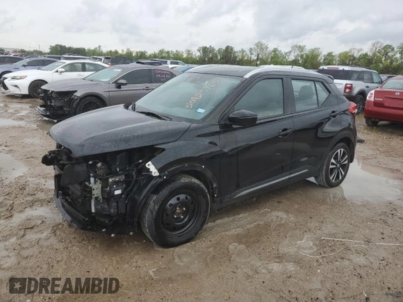 2020 Nissan Kicks SR with VIN 3N1CP5DV4LL536343, listed as a Copart auction lot 50825965 with 78,744 mi miles and Salvage Title. Bid and sale history available at carsss.com. Image 1.