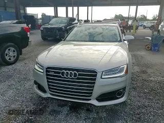 2017 Audi A8 Sport with VIN WAU43AFD0HN002058, listed as a Copart auction lot 53180585 with 95,436 mi miles and Salvage title. Bid and sale history available at DreamBid. Image 13.