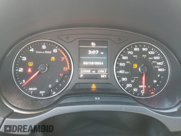 2017 Audi A3 Sedan Premium with VIN WAUAUGFFXH1037802, listed as a Copart auction lot 41999444 with 123,668 mi miles. Bid and sale history available at carsss.com. Image 9.