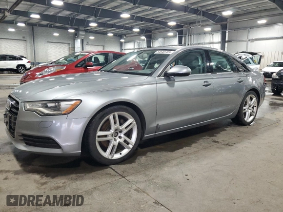 2015 Audi A6 Premium Plus with VIN WAUGFAFC7FN019738, listed as a Copart auction lot 54540785 with 135,950 mi miles and Salvage title. Bid and sale history available at DreamBid. Image 1.