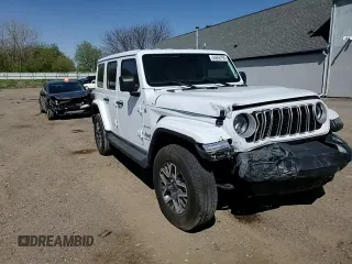 2024 Jeep Wrangler Sahara with VIN 1C4PJXEN7RW297948, listed as a Copart auction lot 54656795 with 12,292 mi miles and Salvage title. Bid and sale history available at DreamBid. Image 14.