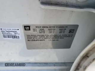 2015 Chevrolet Impala LS с VIN 2G11Z5SL9F9146970, выставлен на аукционе Copart как лот 53934485 с пробегом 131 531 миль миль и Списание • Salvage title. История ставок и продаж доступна на DreamBid. Изображение 12.