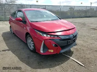 2022 Toyota Prius Prime LE with VIN JTDKAMFP7N3220095, listed as a Copart auction lot 51100625 with 52,411 mi miles and Salvage Title. Bid and sale history available at carsss.com. Image 12.