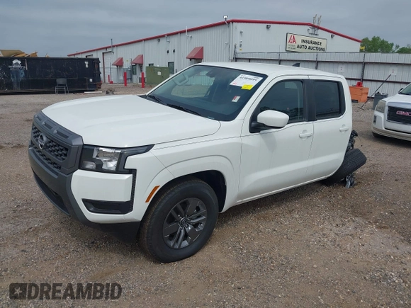 2025 Nissan Frontier S with VIN 1N6ED1EKXSN608668, listed as a IAAI auction lot 41909095 with 41 mi miles and . Bid and sale history available at DreamBid. Image 2.