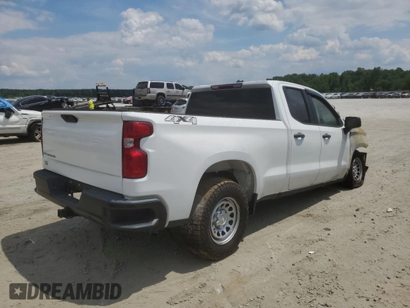 2020 Chevrolet Silverado 1500 Work Truck with VIN 1GCRYAEF0LZ267397, listed as a Copart auction lot 88936745 with 0 mi miles and Salvage Title. Bid and sale history available at carsss.com. Image 3.