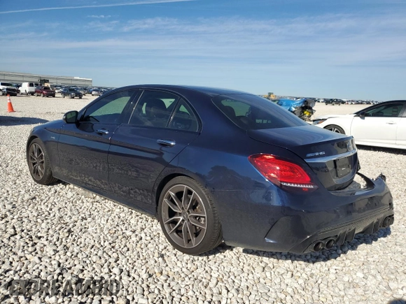 2020 Mercedes-Benz C 43 AMG with VIN 55SWF6EB6LU324144, listed as a Copart auction lot 88303735 with 49,804 mi miles and Salvage Title. Bid and sale history available at carsss.com. Image 2.