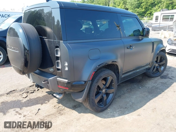 2023 Land Rover Defender with VIN SALEW6EE6P2161939, listed as a IAAI auction lot 42621426 with 33,333 mi miles and . Bid and sale history available at DreamBid. Image 4.