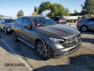 2024 Mercedes-Benz GLC with VIN W1NKJ4HB8RF118478, listed as a Copart auction lot 46283235 with 13,589 mi miles and Salvage Title. Bid and sale history available at carsss.com. Image 4.