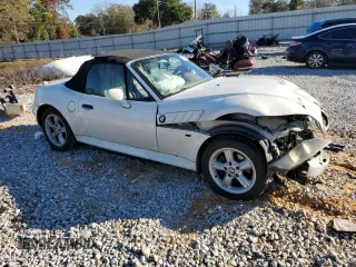 2001 BMW Z3 2.5i with VIN WBACN33491LK49196, listed as a Copart auction lot 85337274 with 162,619 mi miles and Salvage Title. Bid and sale history available at carsss.com. Image 4.