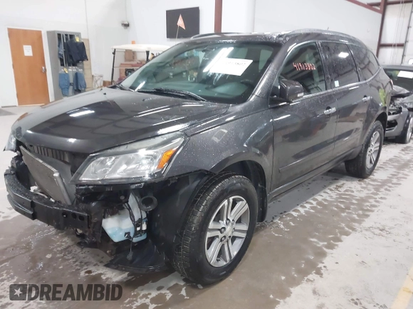 2015 Chevrolet Traverse LT with VIN 1GNKVHKD9FJ168531, listed as a IAAI auction lot 41913802 with 163,299 mi miles and . Bid and sale history available at DreamBid. Image 2.