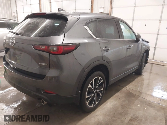 2023 Mazda CX-5 2.5 S Premium Package with VIN JM3KFBDM0P0172983, listed as a IAAI auction lot 41374321 with 19,032 mi miles. Bid and sale history available at carsss.com. Image 4.