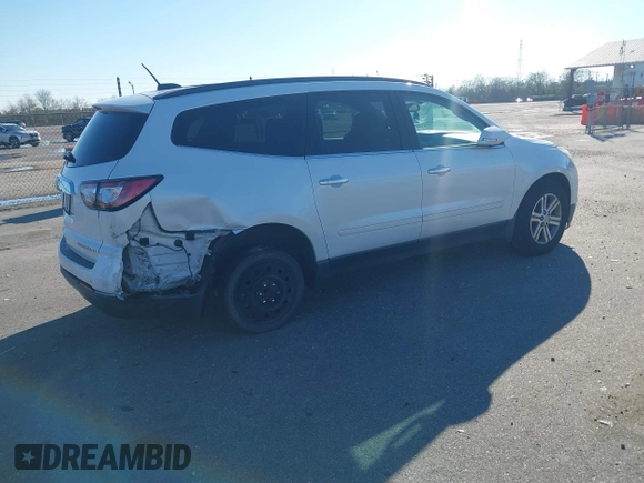 2016 Chevrolet Traverse LT z VIN 1GNKRHKD0GJ271990, wystawiony jako IAAI lot #41286827 z przebiegiem 115 216 mil mil oraz . Historia ofert i sprzedaży dostępna na DreamBid. Obrazek 4.