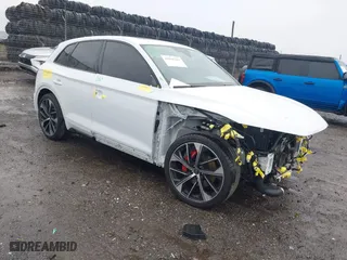 2024 Audi SQ5 Premium Plus with VIN WA1B4AFY2R2016549, listed as a IAAI auction lot 41835283 with 8,126 mi miles. Bid and sale history available at carsss.com. Image 1.