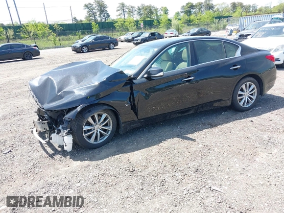 2015 Infiniti Q50 Premium z VIN JN1BV7AR4FM410949, wystawiony jako IAAI lot #42243917 z przebiegiem 56 552 mil mil oraz . Historia ofert i sprzedaży dostępna na DreamBid. Obrazek 18.