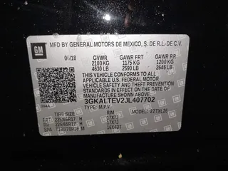 2018 GMC Terrain SLE with VIN 3GKALTEV2JL407702, listed as a IAAI auction lot 41803542 with 1 mi miles. Bid and sale history available at carsss.com. Image 9.