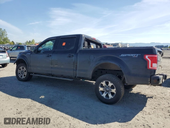 2017 Ford F-150 XL with VIN 1FTFW1EF8HKD33493, listed as a Copart auction lot 53383625 with 79,262 mi miles and Salvage Title. Bid and sale history available at carsss.com. Image 2.