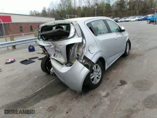 2012 Chevrolet Sonic LT with VIN 1G1JC6SH0C4104592, listed as a IAAI auction lot 41955379 with 198,125 mi miles. Bid and sale history available at carsss.com. Image 4.
