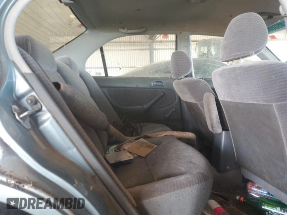 2000 Honda Civic VP z VIN 2HGEJ6611YH517547, wystawiony jako Copart lot #48056345 z przebiegiem 192 274 mil mil oraz Szkoda całkowita • Salvage title. Historia ofert i sprzedaży dostępna na DreamBid. Obrazek 10.