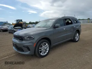 2022 Dodge Durango GT Plus with VIN 1C4RDJDG4NC199018, listed as a Copart auction lot 56389635 with 55,002 mi miles and Salvage title. Bid and sale history available at DreamBid. Image 1.