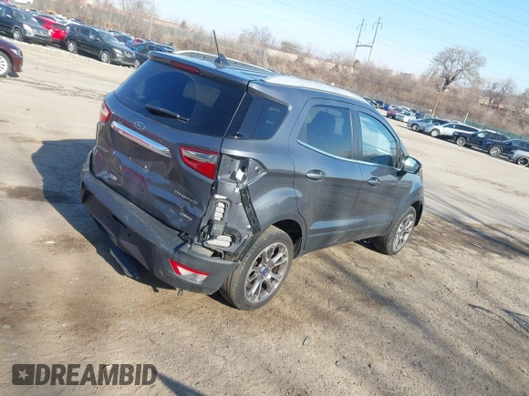 2018 Ford EcoSport Titanium z VIN MAJ6P1WL0JC172094, wystawiony jako IAAI lot #41640624 z przebiegiem 73 137 mil mil oraz . Historia ofert i sprzedaży dostępna na DreamBid. Obrazek 4.