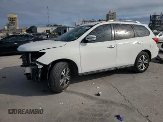 2017 Nissan Pathfinder S with VIN 5N1DR2MN8HC656610, listed as a Copart auction lot 59202795 with 109,262 mi miles and Salvage title. Bid and sale history available at DreamBid. Image 1.