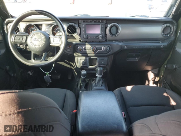 2021 Jeep Wrangler Unlimited Sport S with VIN 1C4HJXDG1MW819912, listed as a Copart auction lot 62340915 with 46,243 mi miles and Salvage title. Bid and sale history available at DreamBid. Image 8.
