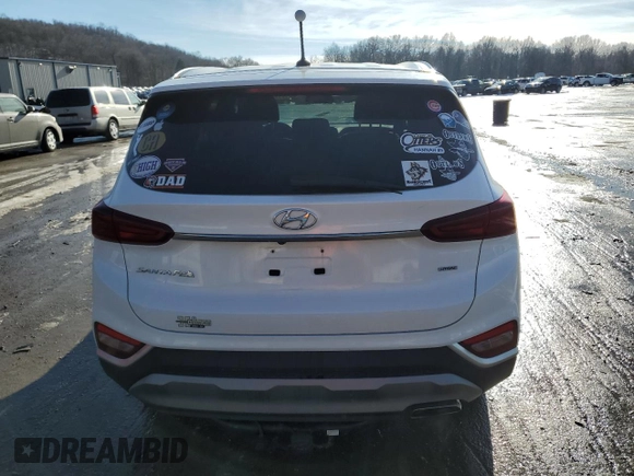 2020 Hyundai Santa Fe SE with VIN 5NMS2CAD6LH293025, listed as a Copart auction lot 72199192 with 24,059 mi miles. Bid and sale history available at carsss.com. Image 6.