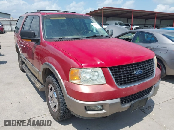 2003 Ford Expedition Eddie Bauer with VIN 1FMFU17L63LB80202, listed as a IAAI auction lot 42424848 with 284,799 mi miles and . Bid and sale history available at DreamBid. Image 1.